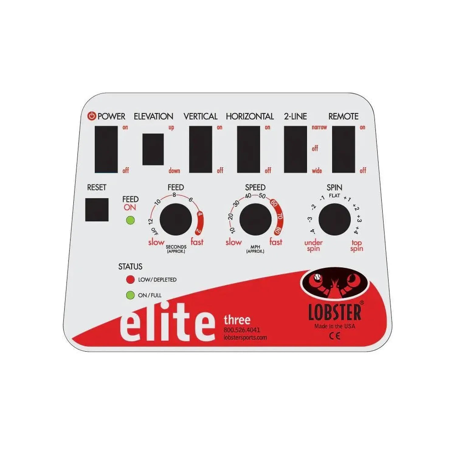 Elite Three with 10 - Function Wi - Fi Remote Control for Apple Ball MachineTienda Tennis