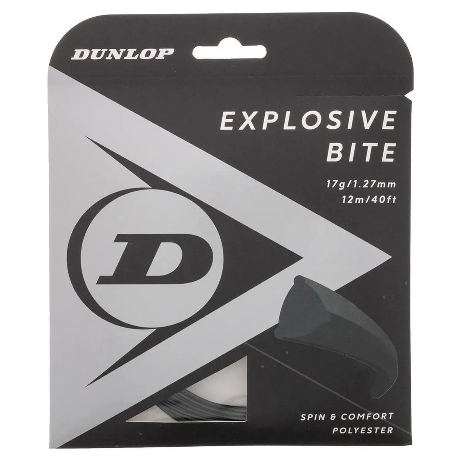 Explosive Bite Black 17G Tennis StringTienda Tennis