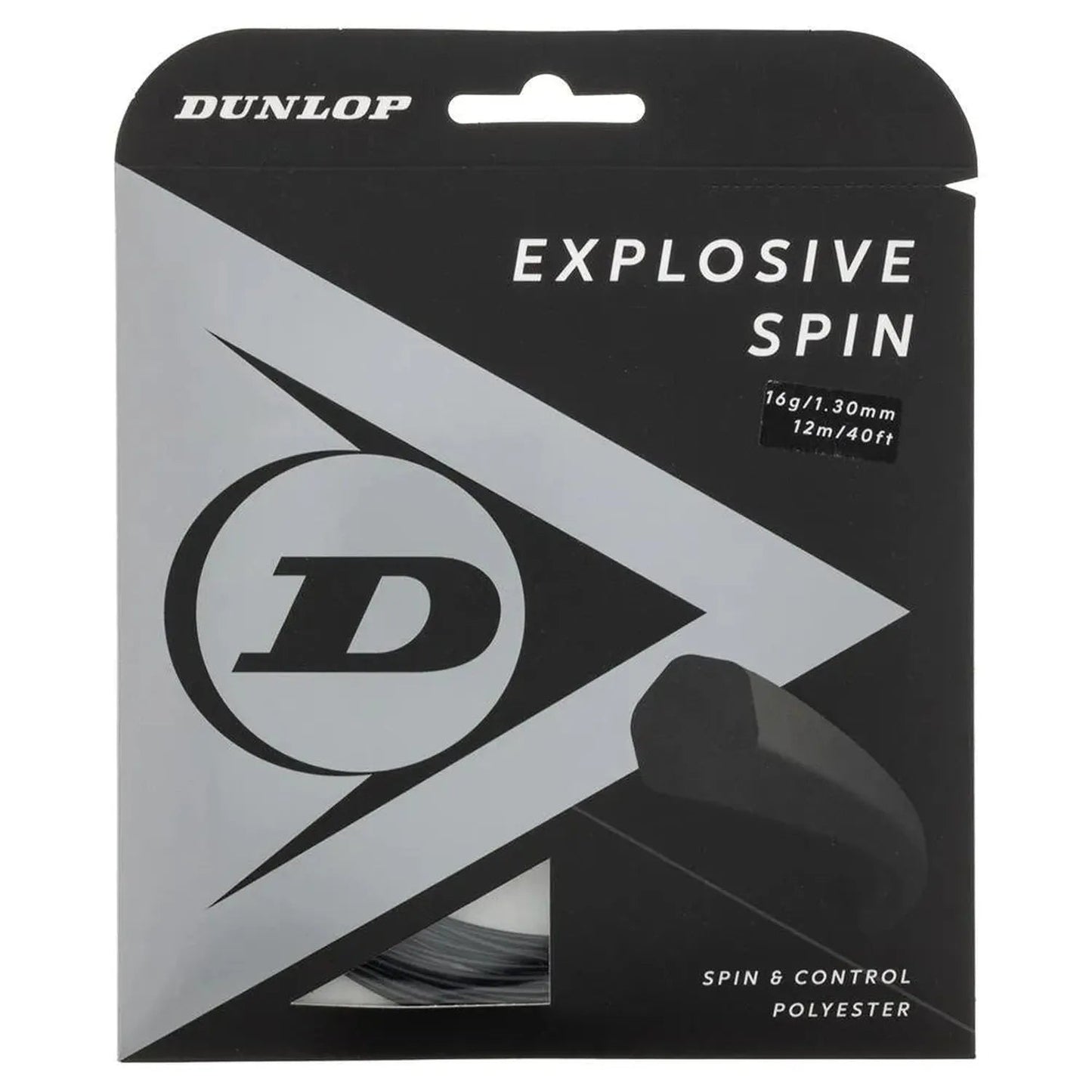 Explosive Spin Black 16G Tennis StringTienda Tennis