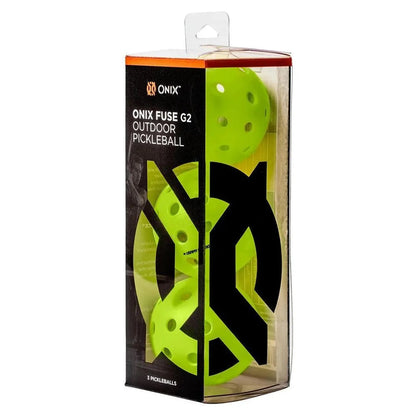 Fuse G2 Outdoor Pickleballs Neon 3 - PackTienda Tennis