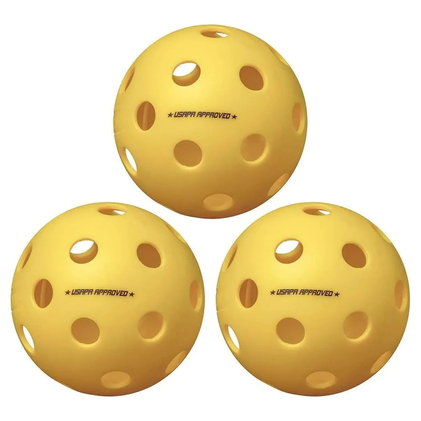 Fuse Indoor Pickleballs Yellow 3 - PackTienda Tennis