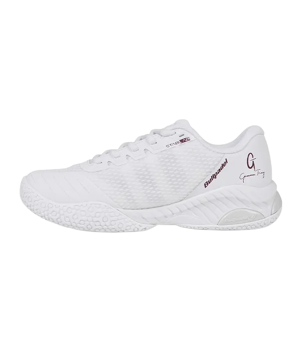 Padel Shoes Bullpadel Elite 25I Mujer Blanco/Granate 2025