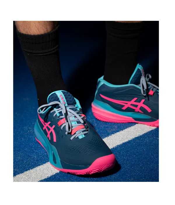 Padel Shoes Asics Gel-Resolution X Padel Mako Blue/Hot Pink 2025