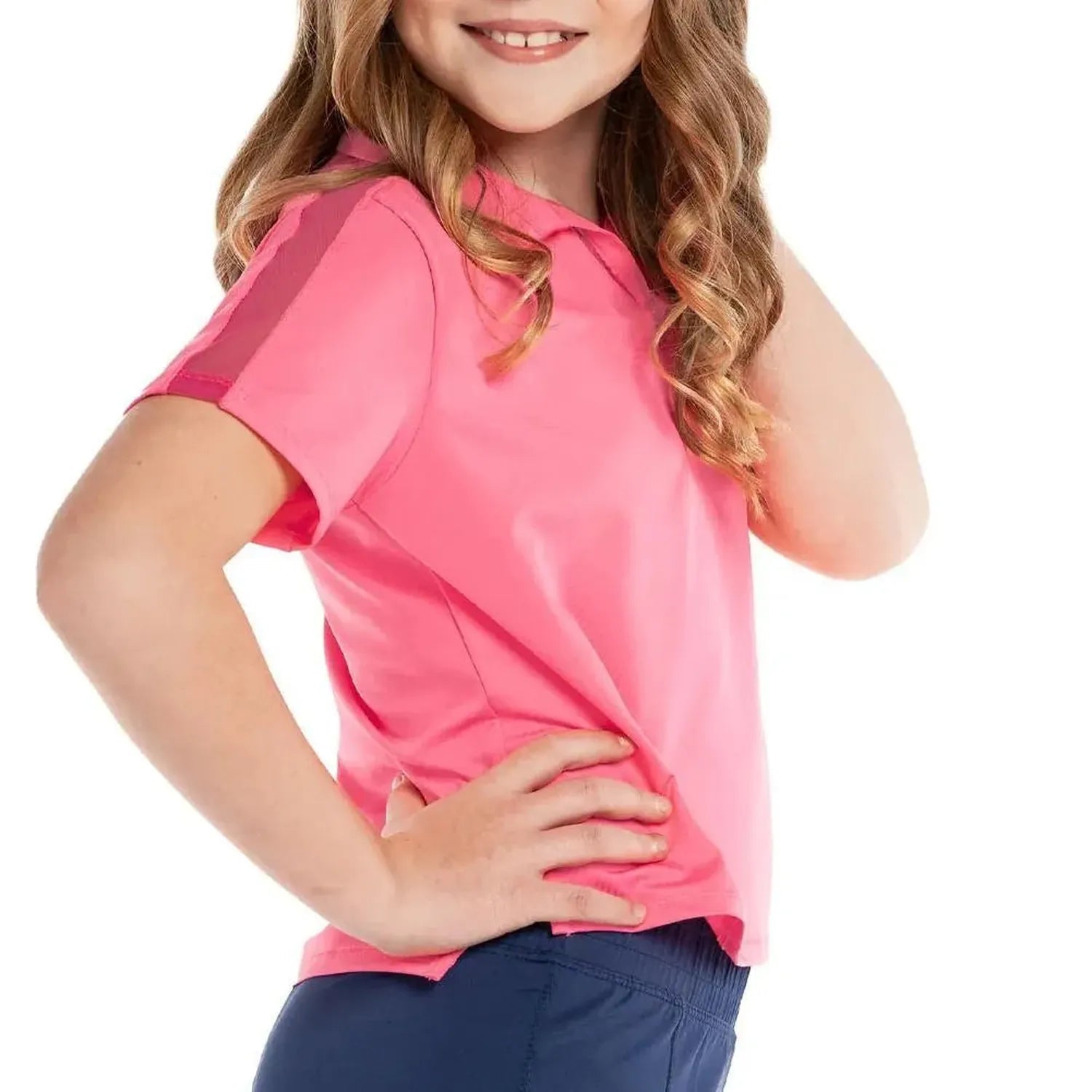 Girls' Cropped Tennis PoloTienda Tennis