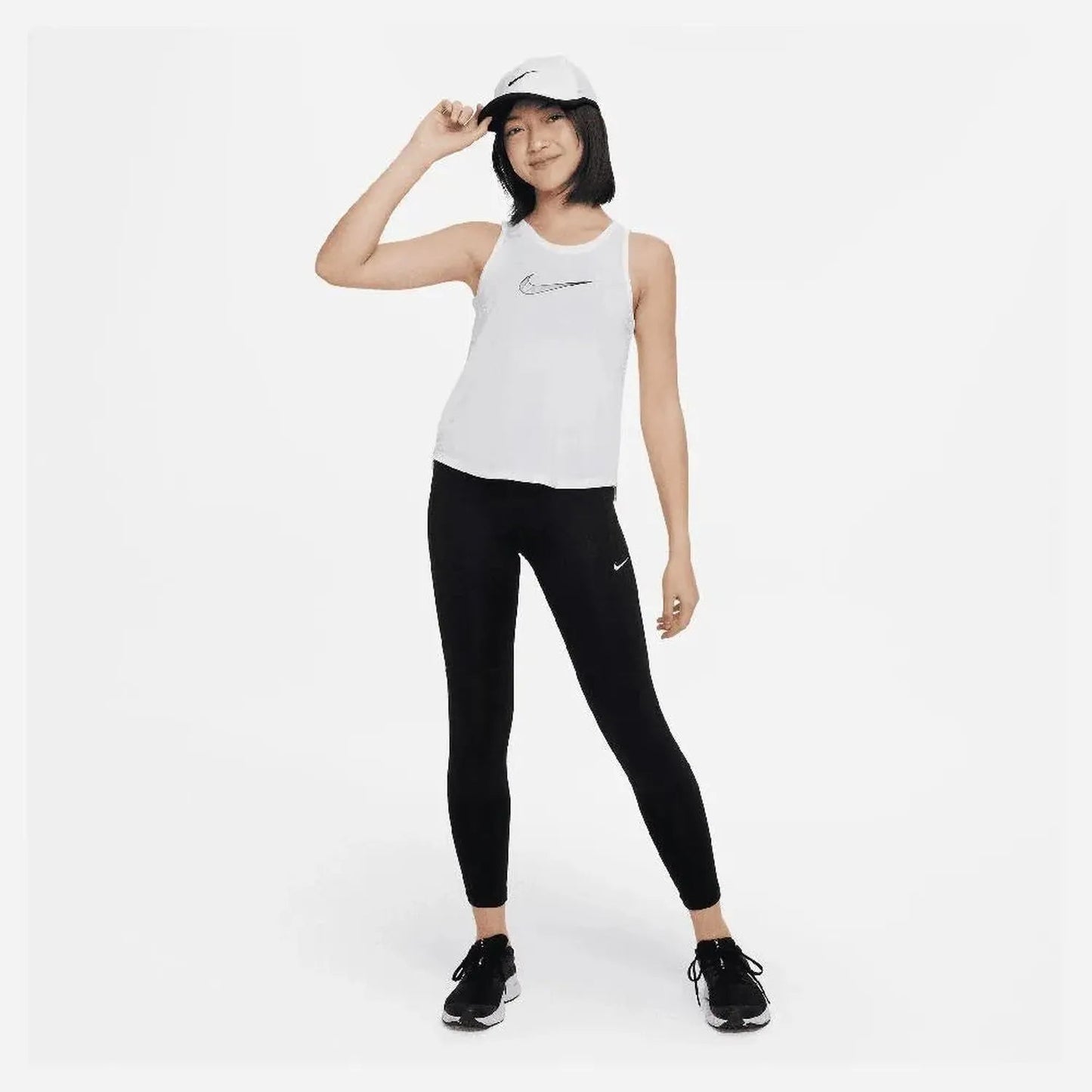 Girls' Dri - FIT One Training Tank White and BlackTienda Tennis