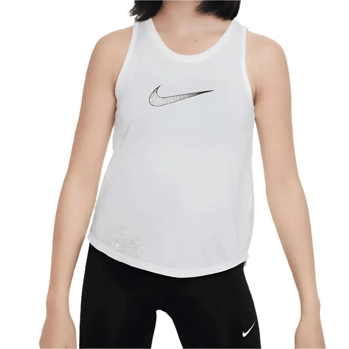 Girls' Dri - FIT One Training Tank White and BlackTienda Tennis