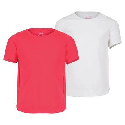Girls' Dynamic High - Low Short Sleeve Tennis TopTienda Tennis