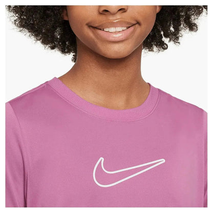 Girls' Fitted Dri - FIT Short - Sleeve Top Magic FlamingoTienda Tennis