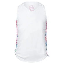 Girls' Have No Sheer Ruche Tennis Tank WhiteTienda Tennis