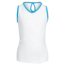 Girl's Keyhole Back Tennis Tank WhiteTienda Tennis