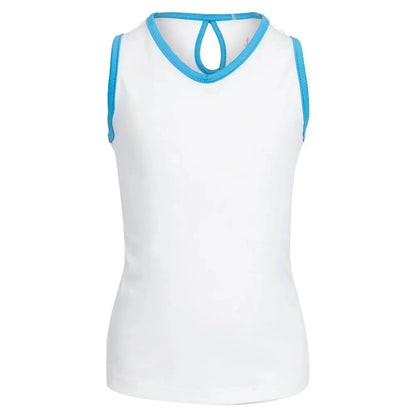 Girl's Keyhole Back Tennis Tank WhiteTienda Tennis