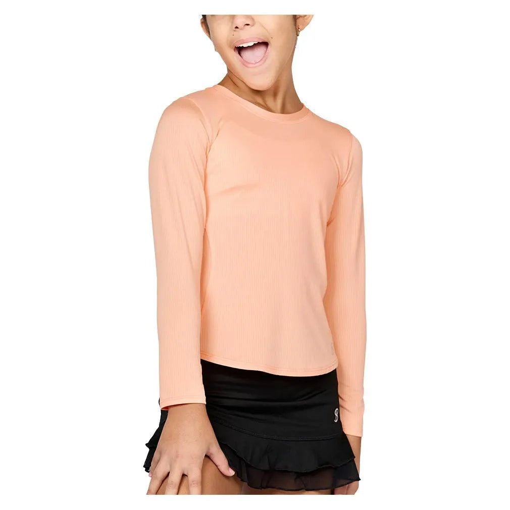 Girls' Long Sleeve Tennis TopTienda Tennis