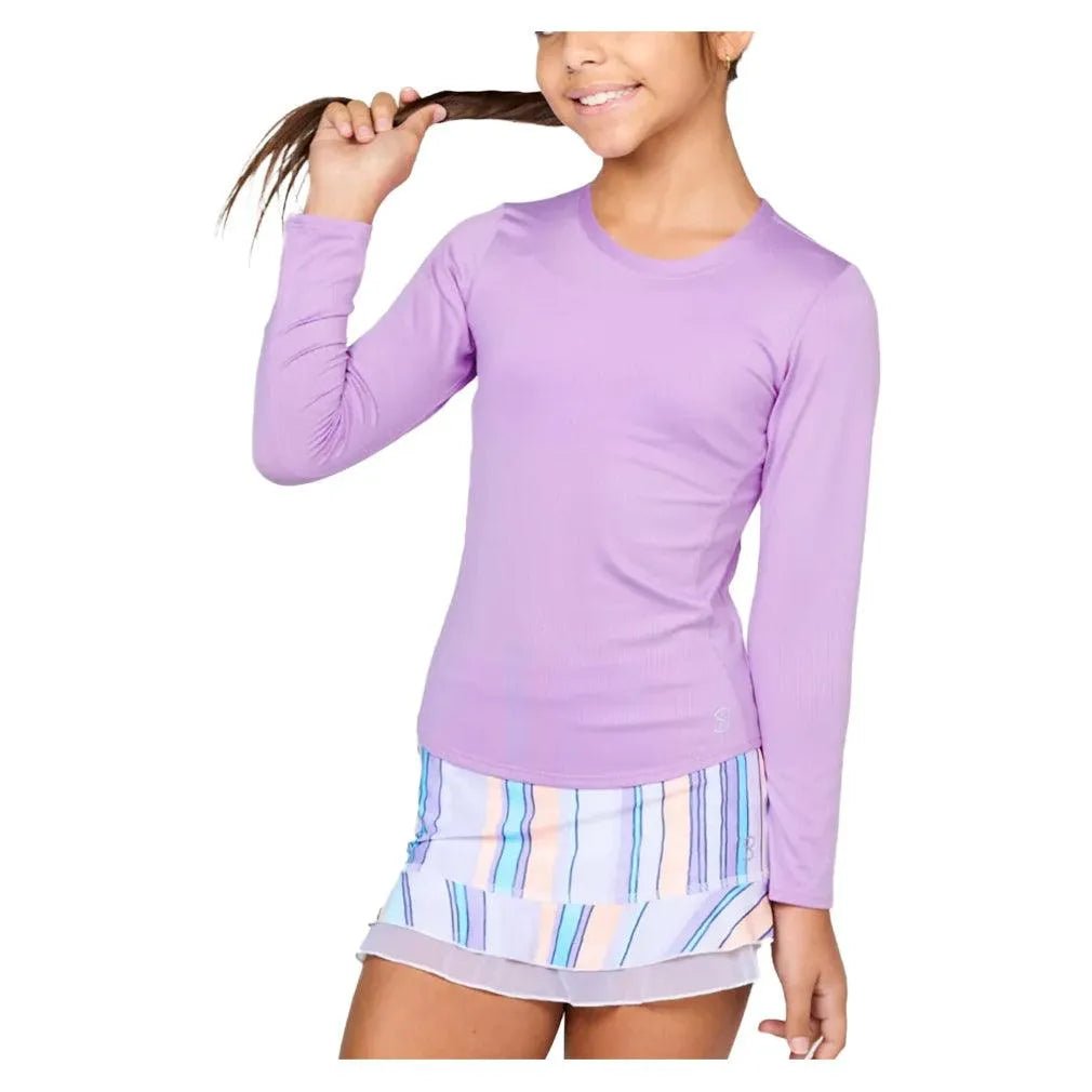Girls' Long Sleeve Tennis TopTienda Tennis