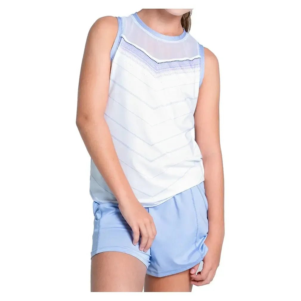 Girls' Love Tie Back Tennis Tank Baby LavenderTienda Tennis