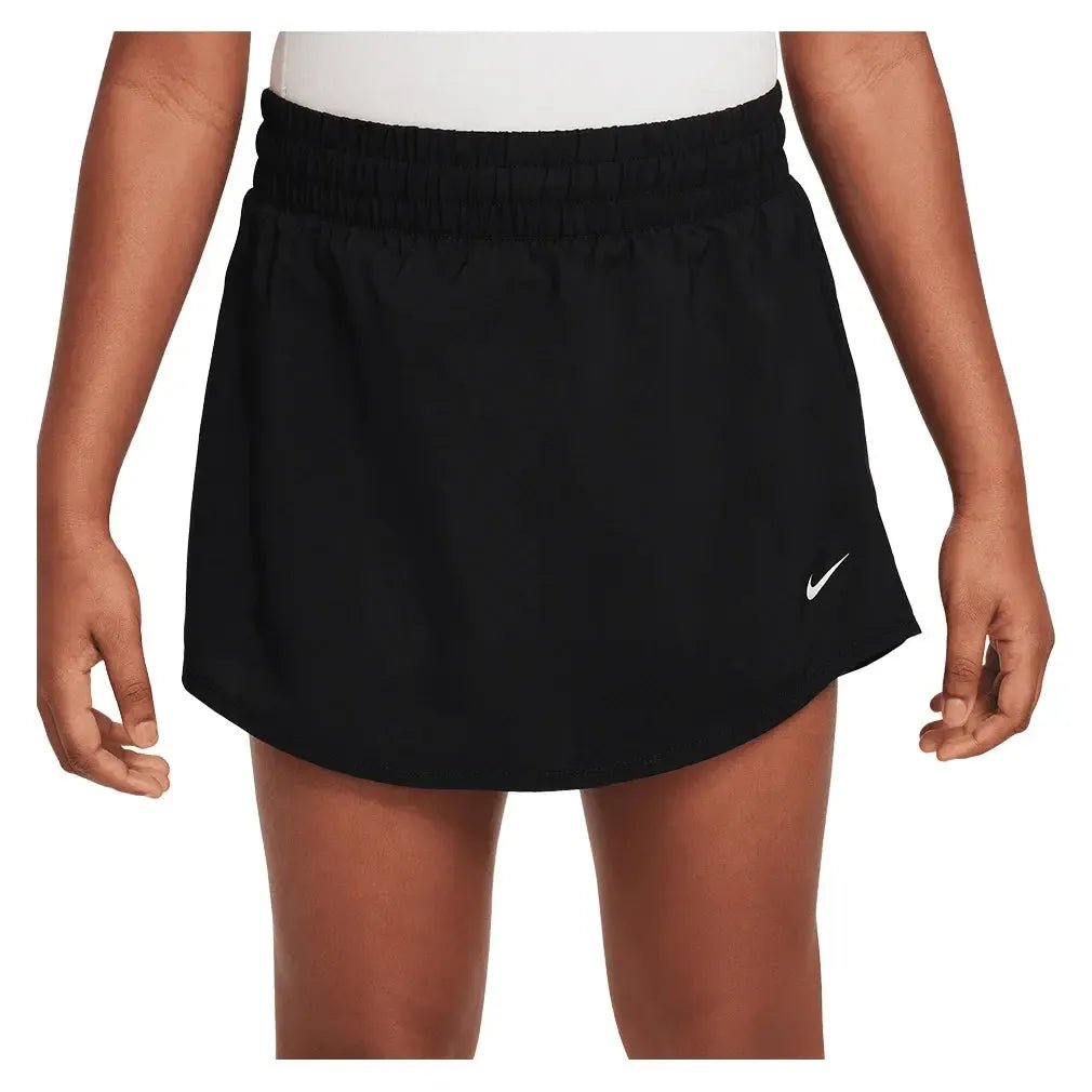 Girls' One Dri - FIT High - Waisted Skort Black and WhiteTienda Tennis