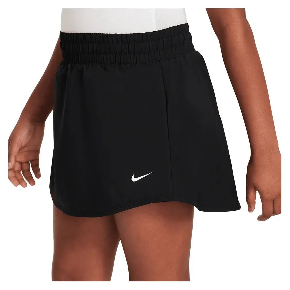 Girls' One Dri - FIT High - Waisted Skort Black and WhiteTienda Tennis