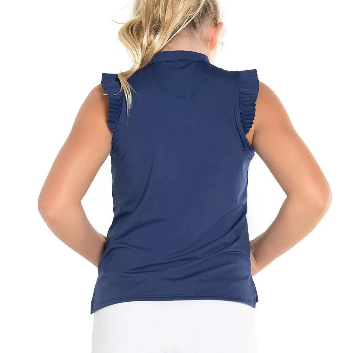 Girl's Pleat Me Up Tennis Tank NavyTienda Tennis