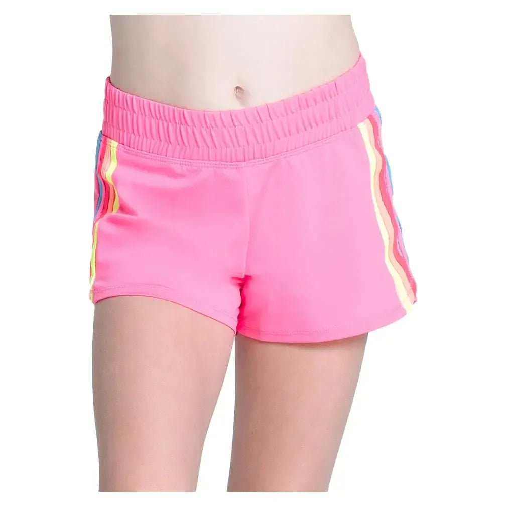 Girls' Prisma Stripe Tennis Short PinkTienda Tennis