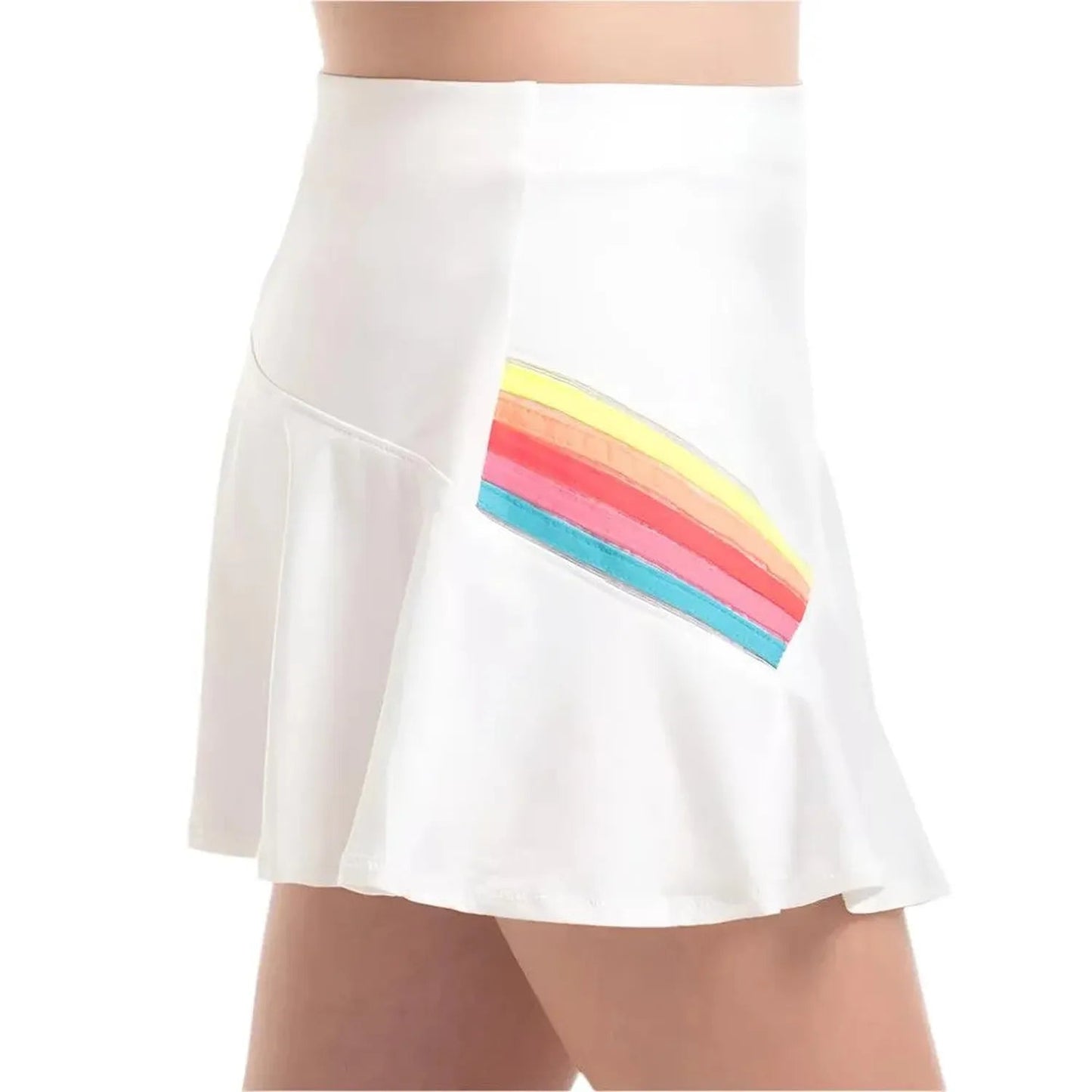 Girl's Prisma Stripe Tennis Skort RainbowTienda Tennis