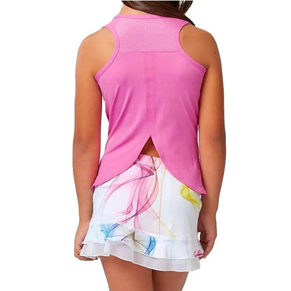 Girl's Racerback Tennis Tank Super PinkTienda Tennis