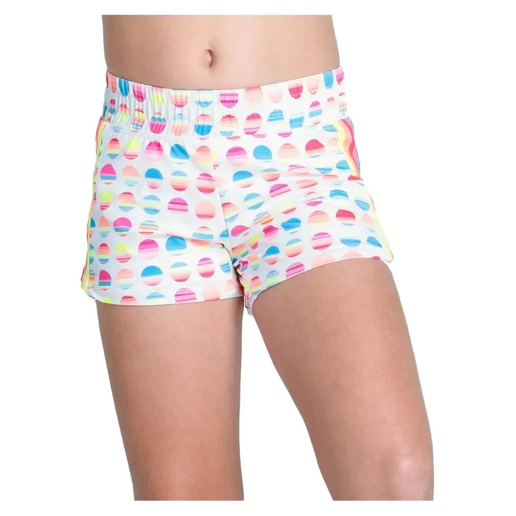 Girls' Retro Sunset Tennis Short WhiteTienda Tennis