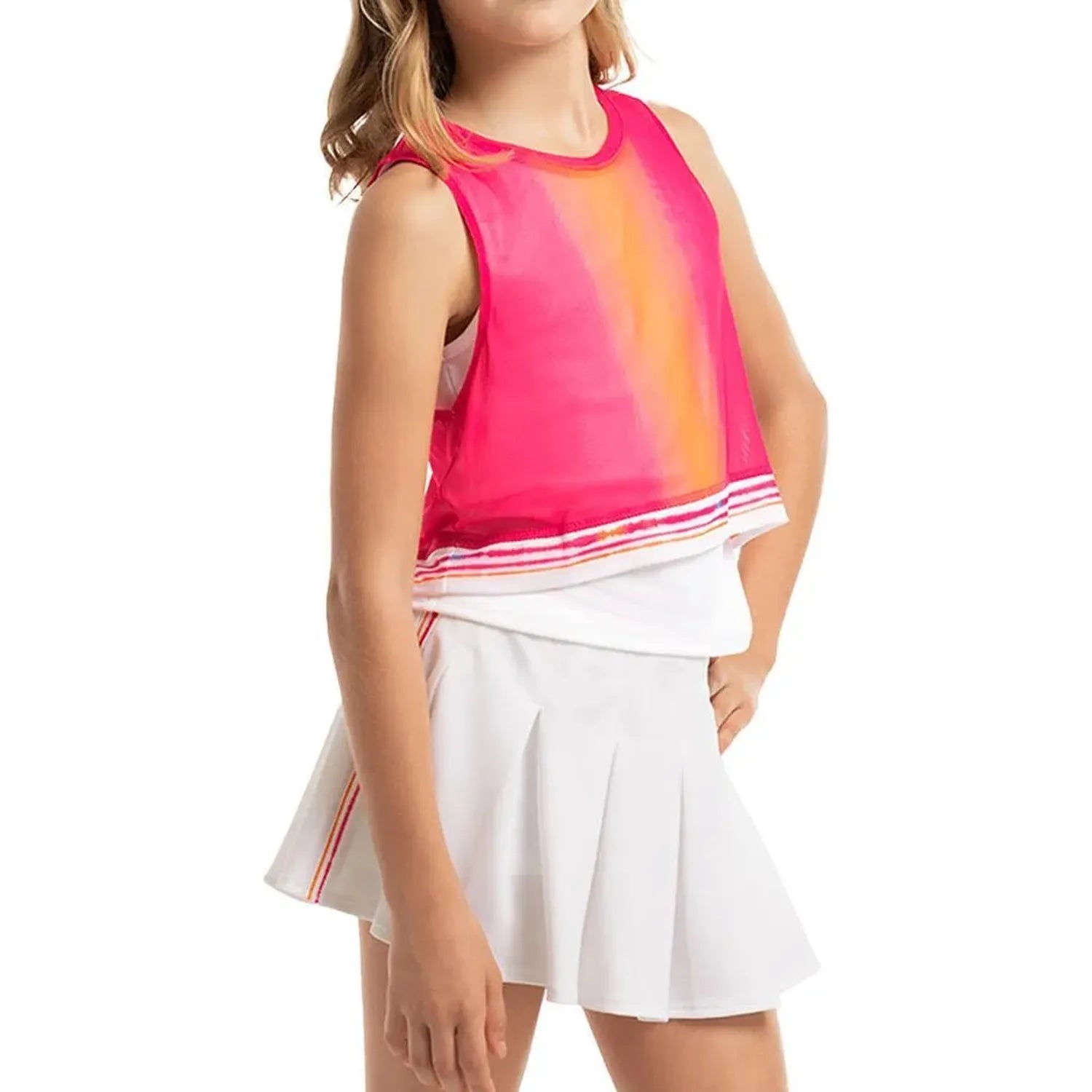 Girl's Shockin' Radiance Tennis Tank Shocking PinkTienda Tennis