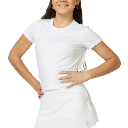 Girl's Tennis Skort Novelty Texture and WhiteTienda Tennis