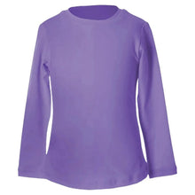 Girls' UV Colors Long Sleeve Tennis Top AmethystTienda Tennis
