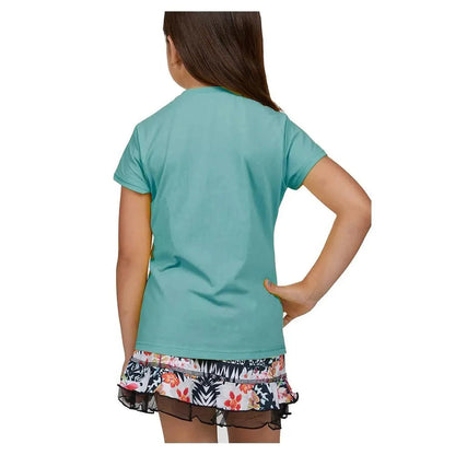 Girls' UV Colors Short Sleeve Tennis Top BabyboyTienda Tennis