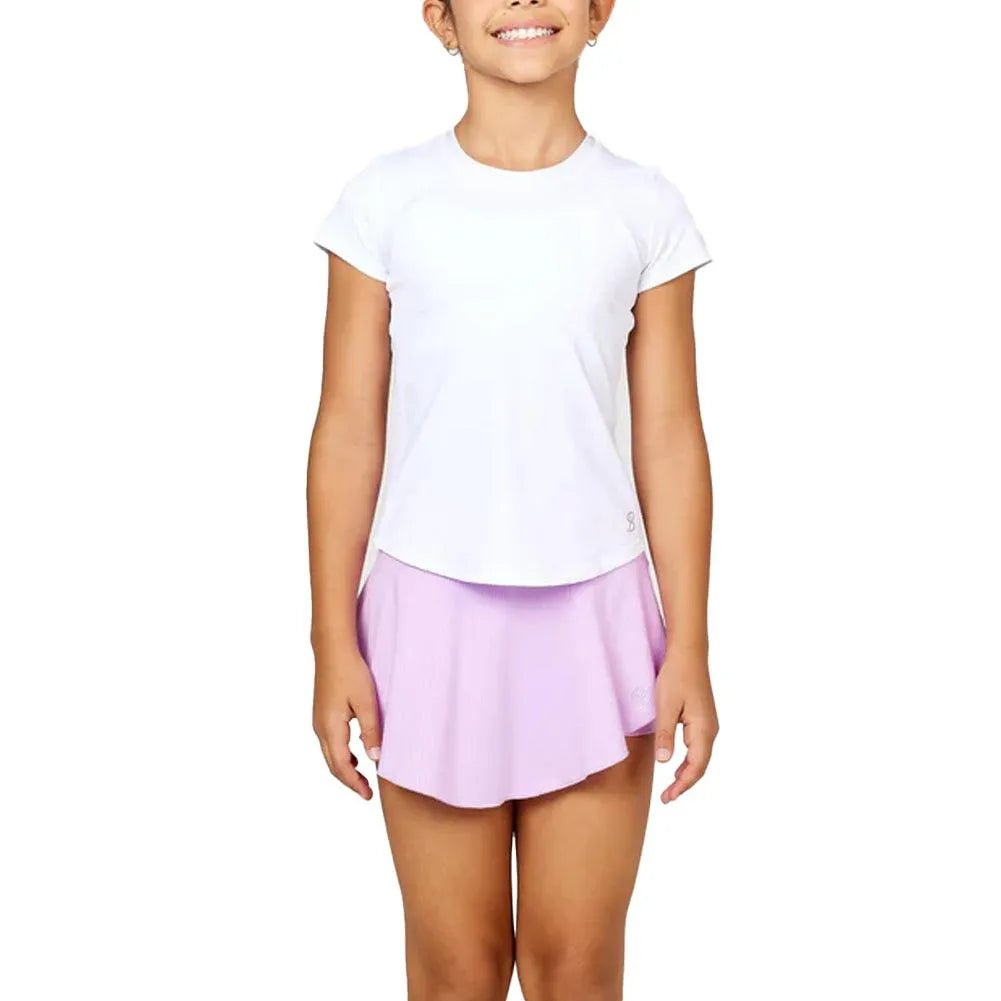 Girls' UV Short Sleeve Tennis TopTienda Tennis