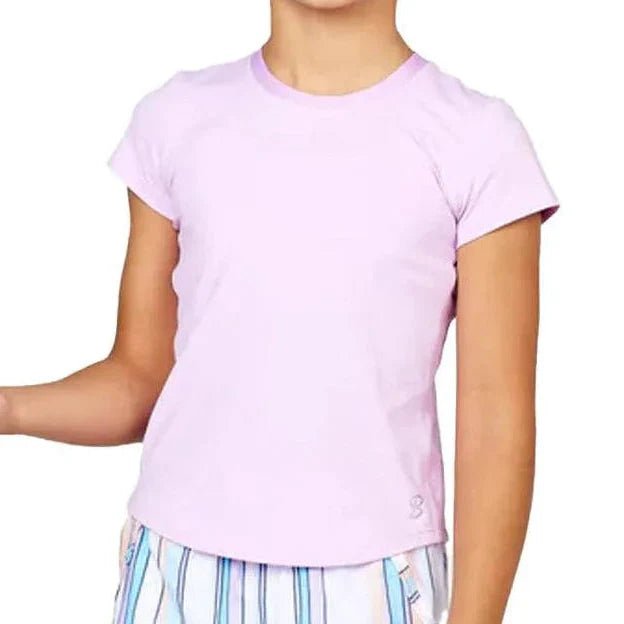 Girls' UV Short Sleeve Tennis TopTienda Tennis