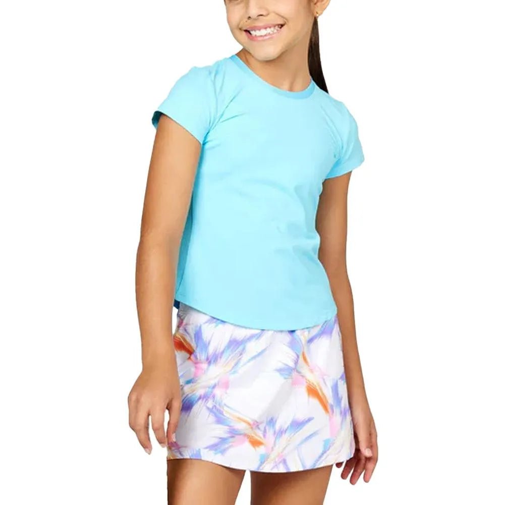 Girls' UV Short Sleeve Tennis TopTienda Tennis