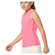 Girls' V - Neck Cutout Tennis Tank PinkTienda Tennis