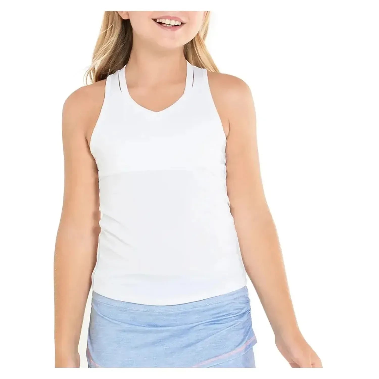 Girls' V - Neck Cutout Tennis TankTienda Tennis