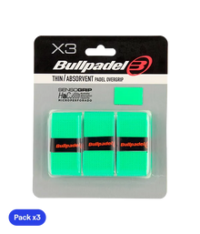 Overgrips Bullpadel GB1705 Thin/Absorbent Verde (Pack x3)