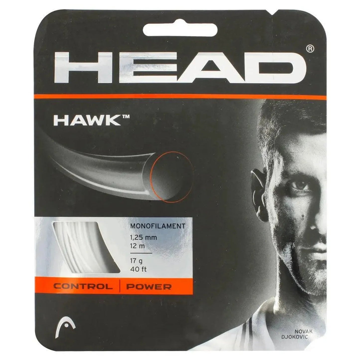 Hawk 17G Tennis String WhiteTienda Tennis