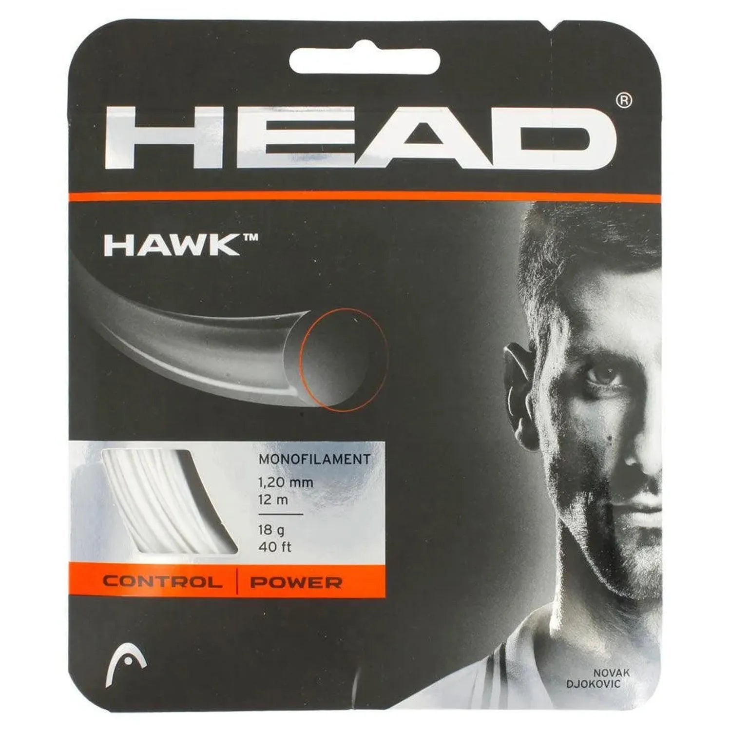 Hawk 18G Tennis String WhiteTienda Tennis