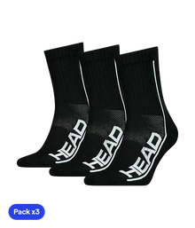 Socks HEAD Performance Crew Negro 2025 (Pack x3)