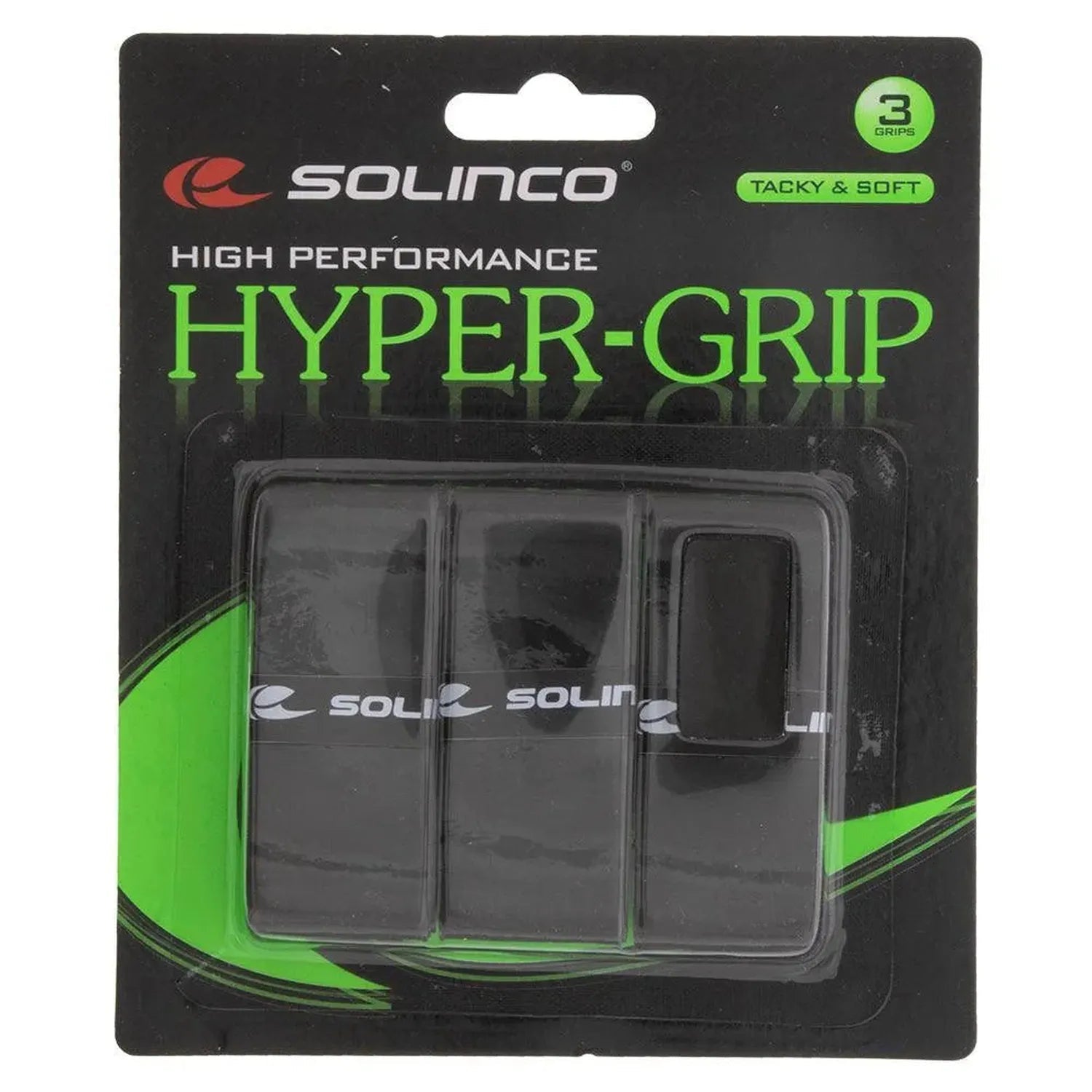 Hyper Extra Tacky Tennis Over Grip Black 3 PackTienda Tennis