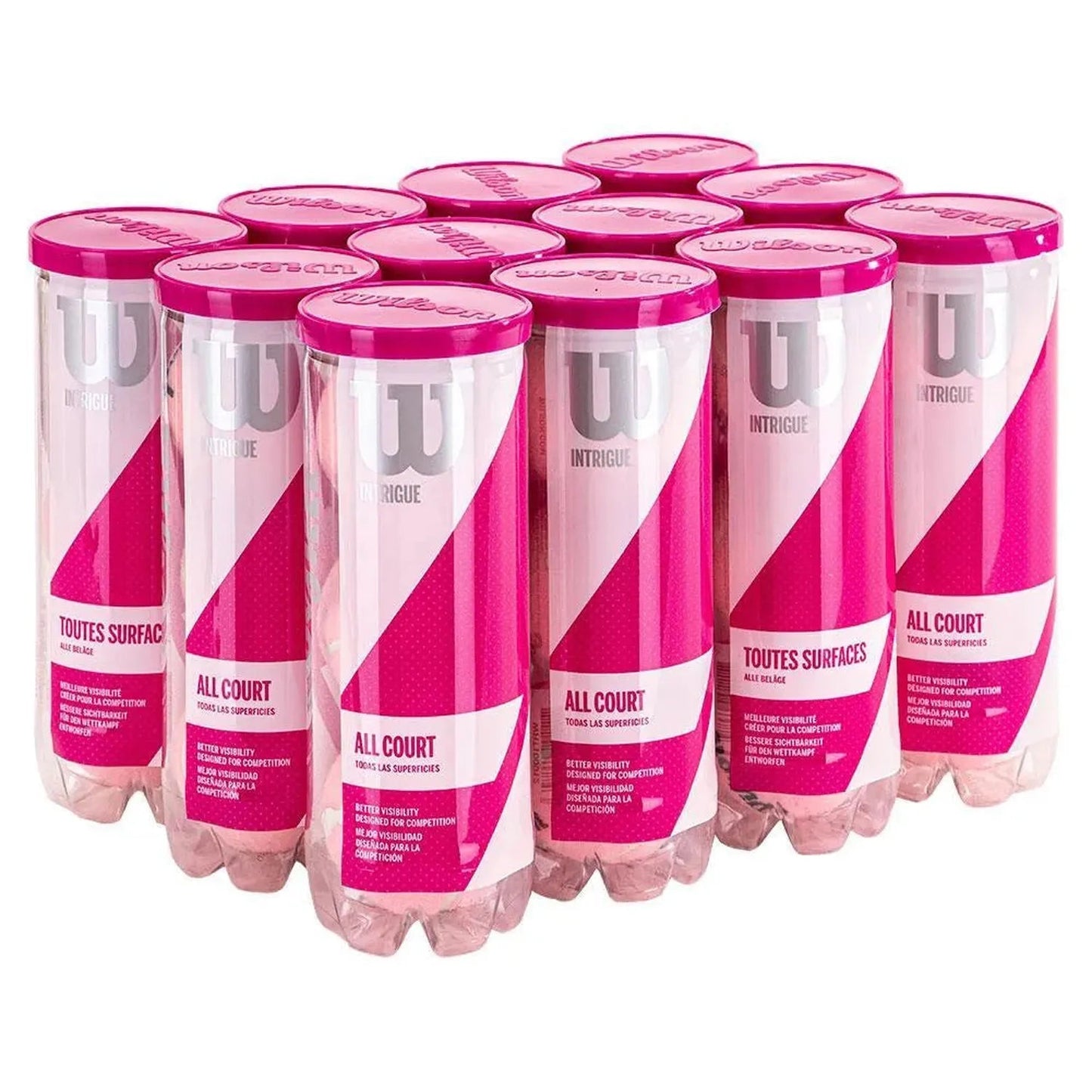 Intrigue All Court Pink 12 Pack Tennis Ball CaseTienda Tennis
