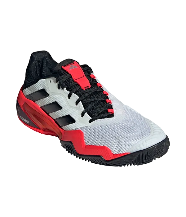 Padel Shoes Adidas Barricade 13 CL Blanco/Rojo