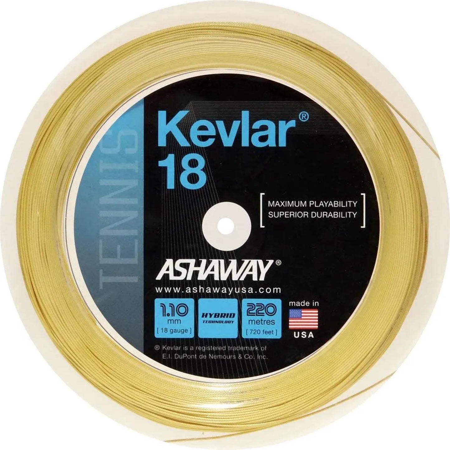 Kevlar 1.10/18G 720 Foot String ReelTienda Tennis