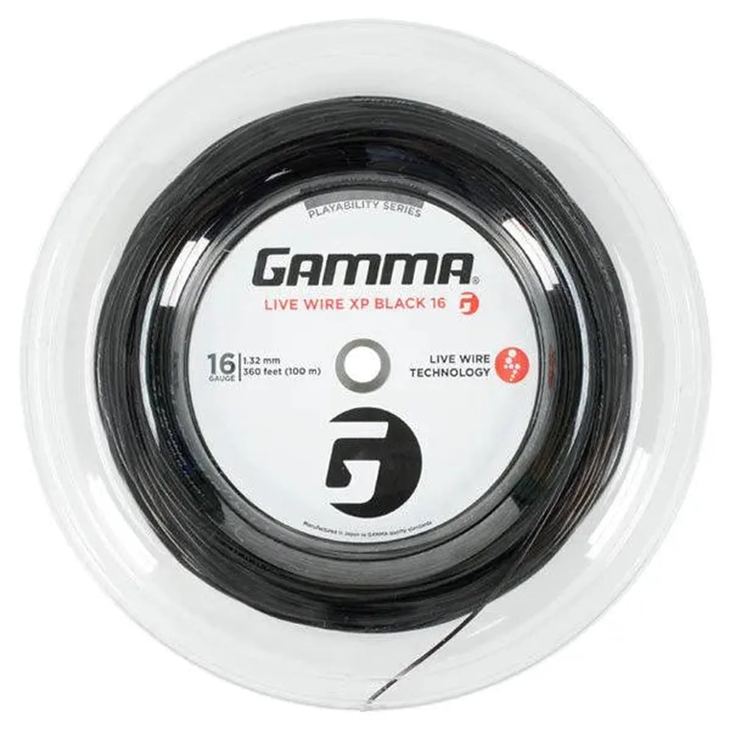 Live Wire XP Black 16G Tennis String ReelTienda Tennis