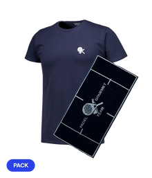 Pack Padel Team Gourmet: Camiseta Gourmet Azul Men + Toalla