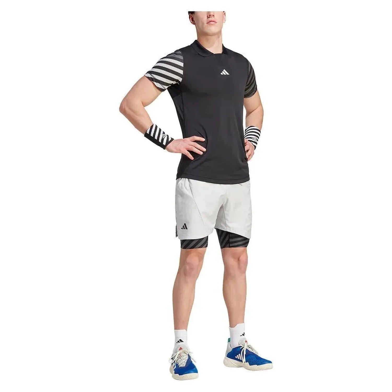 Men's 2N1 Pro Tennis Short Grey OneTienda Tennis