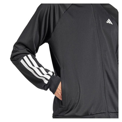 Men's 3 Stripe Knit Tennis Jacket BlackTienda Tennis