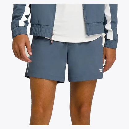 Men's 6 inch Unlined Volley Tennis Shorts Slate BlueTienda Tennis