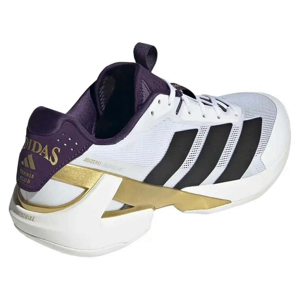 Men's adizero Ubersonic 5 Tennis Shoes Footwear White and Aurora PlumTienda Tennis