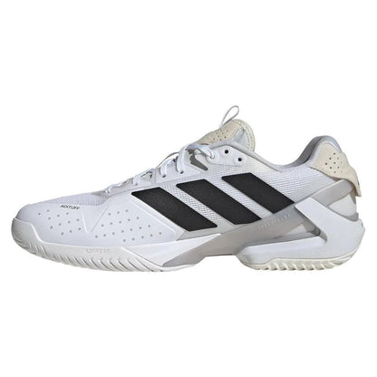 Men's Adizero Ubersonic 5 Tennis Shoes White and Core BlackTienda Tennis