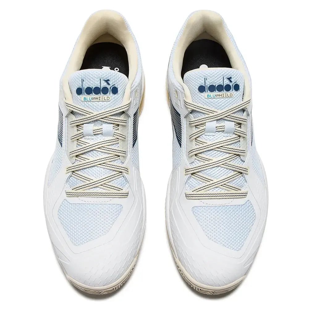 Men's Blueshield Torneo 3 Clay Tennis Shoes Whisper White and Ensign BlueTienda Tennis